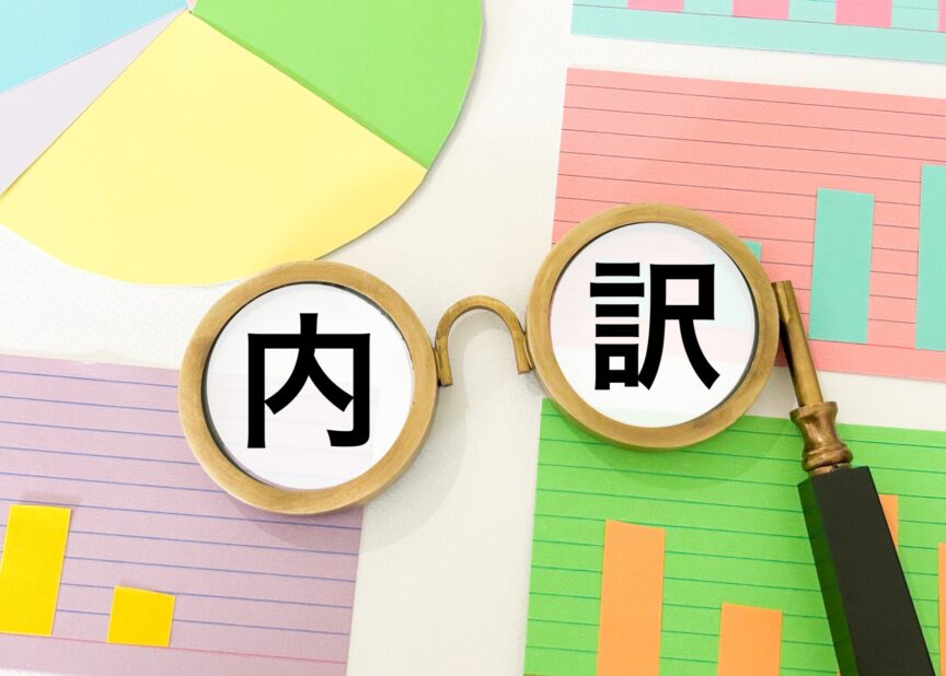 内訳を表した写真